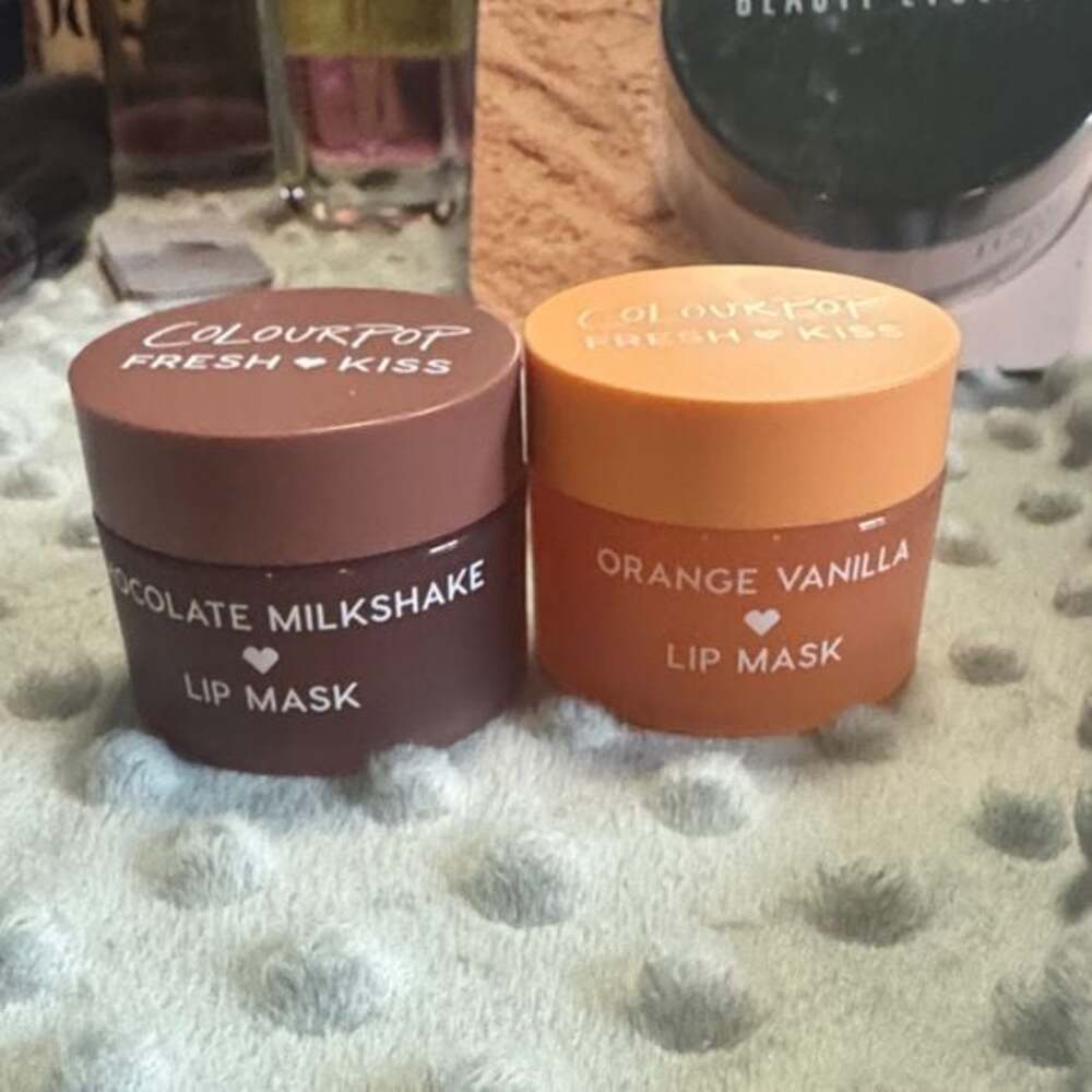 ColourPop Fresh Kiss Lip Mask Set - Chocolate Milkshake & Orange Vanilla